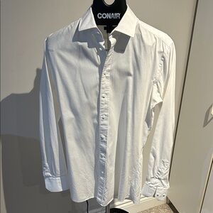 Classic White Men's Dress Shirt